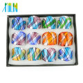 Les bagues en verre colorées de mode de sortie d&#39;usine 12pcs / box, MC1005